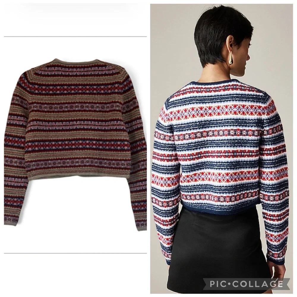 J. Crew Multicolor Patterned Cardigan - Picture 5 of 12